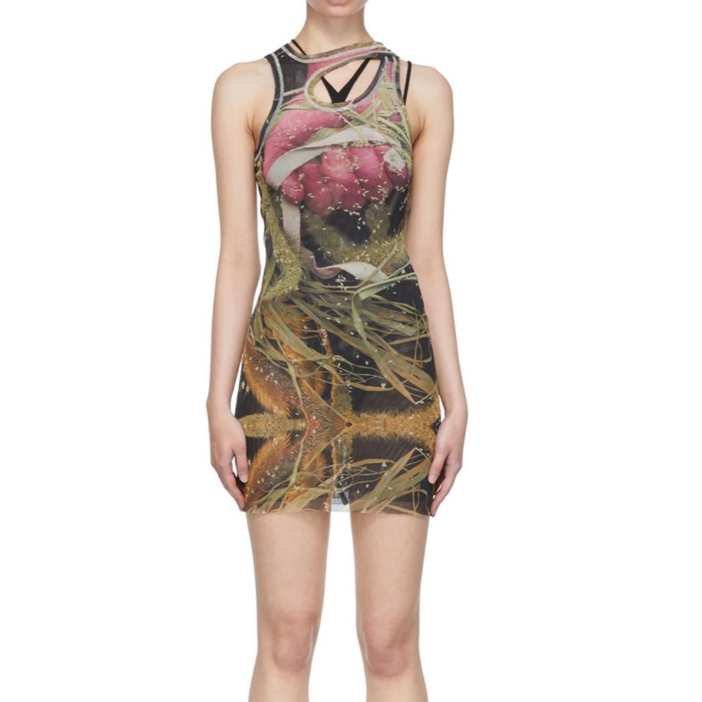 OTTOLINGER
Pink & Green Recycled Polyester Mini Dress